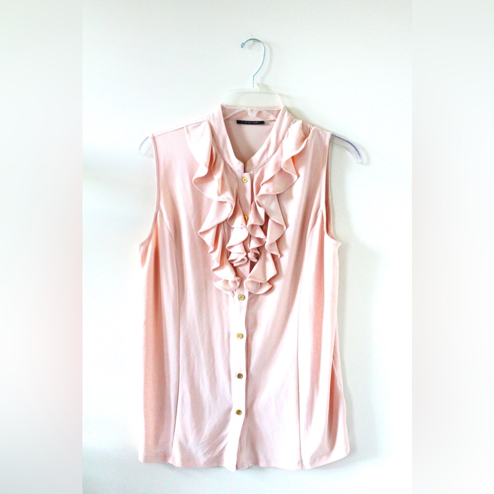 Tahari Women’s Business Ruffled Blouse